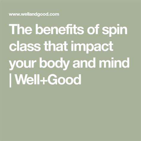 The benefits of spin class that impact your body and .